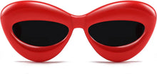 Load image into Gallery viewer, Fashion Inflated Cat-eye Sunglasses for Women Oversized Frame Sexy Lip Candy Color Glasses Trendy Designer Style