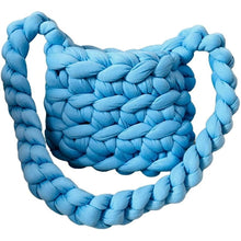 Load image into Gallery viewer, Chunky Knit Bags for Women Handwoven Hobo Bag Crochet Shoulder Bag Cute Tote Bags Summer Beach Bag