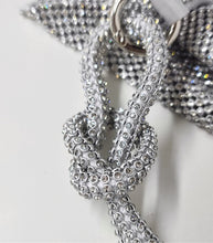 Load image into Gallery viewer, Tied Knot Sparkly Bling Evening Clutch Bag
