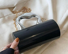 Load image into Gallery viewer, Acrylic Clutch Tote Bag for Women Silver Purse Hobo Bag Satchel Crossbody Bags Y2k Purse Acrylic Purse Shoulder Bag
