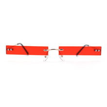 Load image into Gallery viewer, Rimless Avant Garde Slit Narrow Lens Pimp Shade Sunglasses
