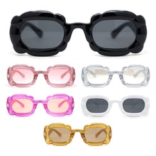 Load image into Gallery viewer, EXAGGERATED Funky Vintage Retro Style SUNGLASSES Big Thick Frame Dark Lens
