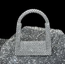 Load image into Gallery viewer, Miuco Pearl Bag Clutch Purses For Women Wedding Bride Purse Sparkly Glitterl Beaded Handbag
