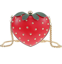 Load image into Gallery viewer, Strawberry Purse Strawberry Bag Leather Chain Purse Fruit Shoulder Bag Strawberry Accessories Kawaii Purse for Girls Lady Women

