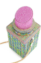 Load image into Gallery viewer, Women Lipstick Shape Inlaid Rhinestone Crystal Glitter Evening Bags Purses Clutch Sparkly Banquet Handbag
