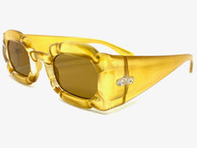 Load image into Gallery viewer, EXAGGERATED Funky Vintage Retro Style SUNGLASSES Big Thick Frame Dark Lens
