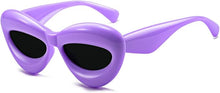 Load image into Gallery viewer, Fashion Inflated Cat-eye Sunglasses for kids Oversized Frame Sexy Lip Candy Color Glasses Trendy Designer Style
