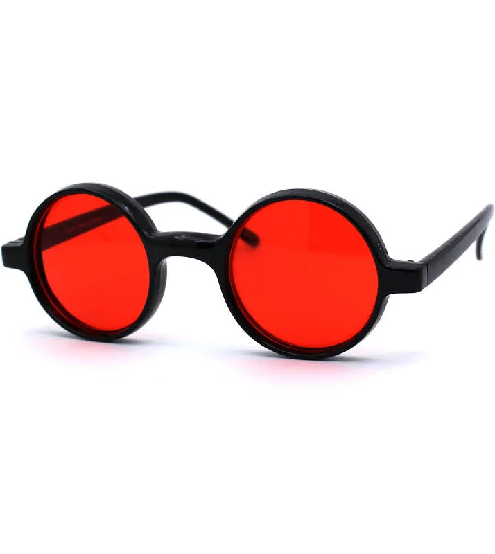 Wizard Hippie Pimp Color Lens Round Circle Lens Sunglasses
