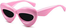 Load image into Gallery viewer, Fashion Inflated Cat-eye Sunglasses for kids Oversized Frame Sexy Lip Candy Color Glasses Trendy Designer Style
