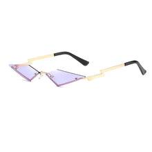 Load image into Gallery viewer, Diamond Shape Rimless True Film Sun Glasses gafas UV400 Trending Narrow Eyewear Streetwear Sunglasses Women
