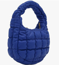 Load image into Gallery viewer, Women Padded Hobo Bag Versatile Cloud Pleatd Bag Lightweight Down Clutch Bag Quilted Tote Handbag Fall Winter Purse
