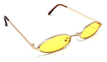 Load image into Gallery viewer, Unisex Metal Retro 90s Small Oval Frame w/ Color Lens
