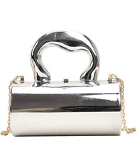 Load image into Gallery viewer, Acrylic Clutch Tote Bag for Women Silver Purse Hobo Bag Satchel Crossbody Bags Y2k Purse Acrylic Purse Shoulder Bag
