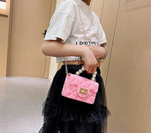 Load image into Gallery viewer, Fashion Jelly Purse Candy Color Jelly Handbag Satchel Shoulder Bag Trendy Crossbody Purse Pearl Handle for Girls Women(Large)
