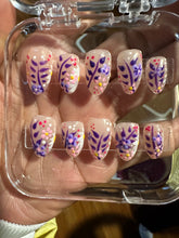 Load image into Gallery viewer, Set of nail samples with decorative designs

