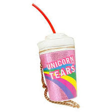 Load image into Gallery viewer, Unicorn Tears Fashion Crossbody Bag, Unicorn Tears Girls Cute Drink Cross Body Bag Chain Purse Clutch Bag for Girl
