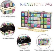 Load image into Gallery viewer, Women Butterfly Crystal Clutch Purse Rhinestone Evening Handbags
