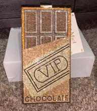 Load image into Gallery viewer, VIP CHOCOLATE Evening Party Handbag Rhinestone Clutch Purse Ladies Dinner Bag
