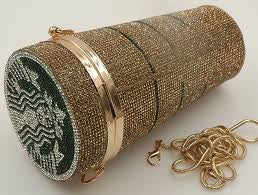Starbucks Inspired full rhinestone purse handbag evening bag