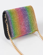 Load image into Gallery viewer, Sha Mini Rhinestone Decor Flap Square Bag
