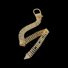 Load image into Gallery viewer, Diamond Girl Belt Rhinestone Chain Belt Gold
