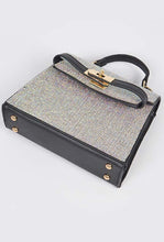 Load image into Gallery viewer, Subduction Glitter Rhinestone Top Handle Bag, Fashion Crystal Crossbody Evening Bag, Sparkling Cocktail Party Club Bling Clutch Purse for Women
