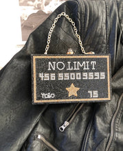 Load image into Gallery viewer, No Limit No Limit Credit Card | Rhinestone Purse | Bling Evening Bag | Crystal Clutch | Bedazzle Gift | Ultra Sparkle | Exclusive
