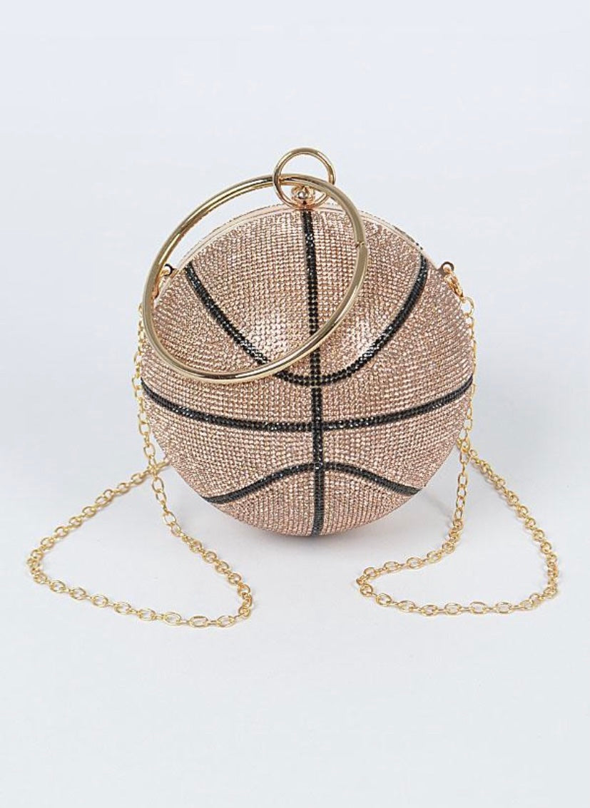 Bling B Ball Clutch
