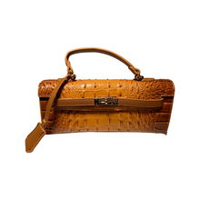 Load image into Gallery viewer, Sissy Faux Ostrich/ Croc Purse
