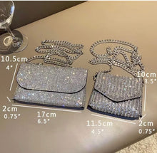 Load image into Gallery viewer, Dora Sparkle Rhinestone evening clutch bag

