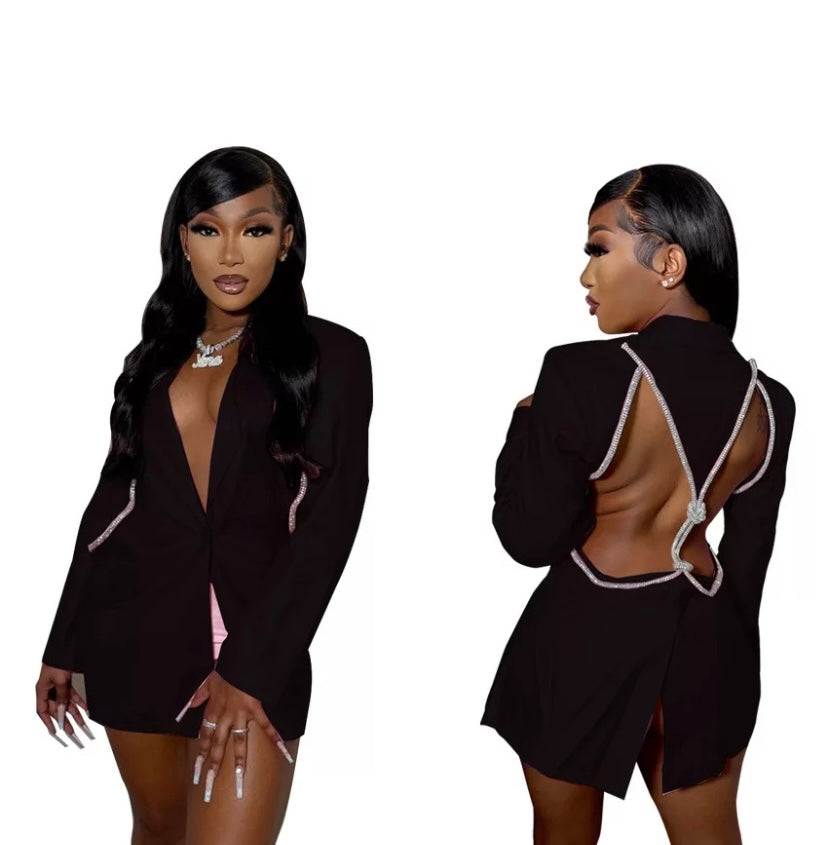 Back It Up Hollow Out Blazer