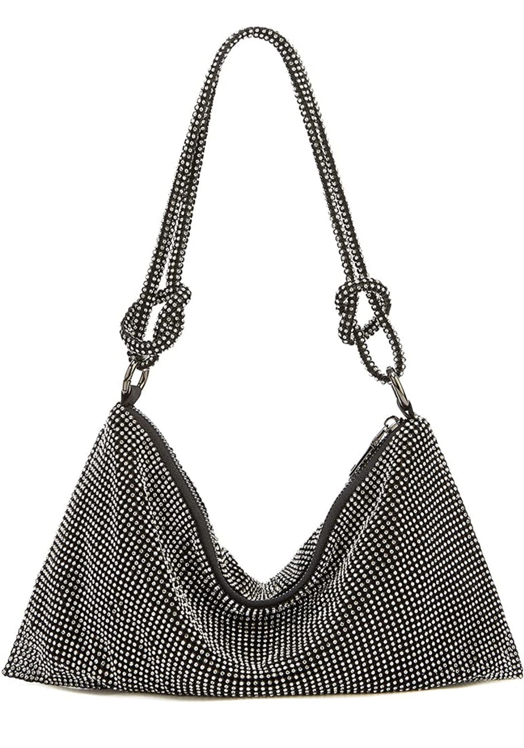 Tied Knot Sparkly Bling Evening Clutch Bag