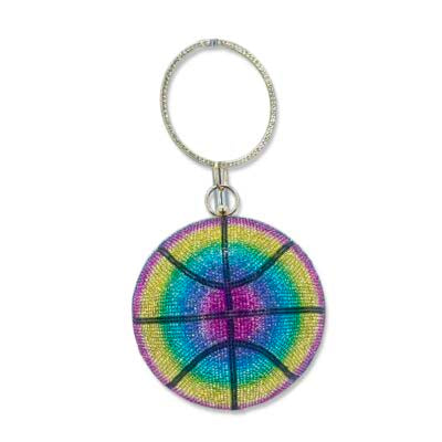 Rainbow Bling Basketball Clutch Bag