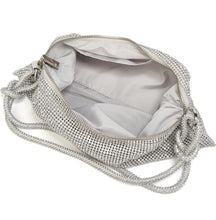 Load image into Gallery viewer, Tied Knot Sparkly Bling Evening Clutch Bag
