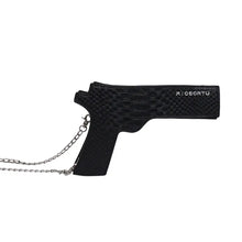 Load image into Gallery viewer, Guns Out 3D Pistol Gun Shaped Chains Shoulder Bags Women Pu Leather Crossbody Bag Lady Small Purses Clutch Bag for Girls
