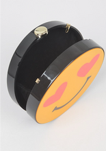 Load image into Gallery viewer, Be Happy Smiley Face Clutch
