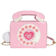 Load image into Gallery viewer, Women Telephone Shaped Handbag and Purses Retro Phone Top-Handle Shoulder Bags Crossbody for Gift
