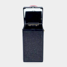 Load image into Gallery viewer, Lip Me Out LipStick Clutch Women Shiny Crystal Lipstick Box Evening Clutch Bag Luxury Chic Rhinestone Panelled Wedding Purses And Handbags With Mirror
